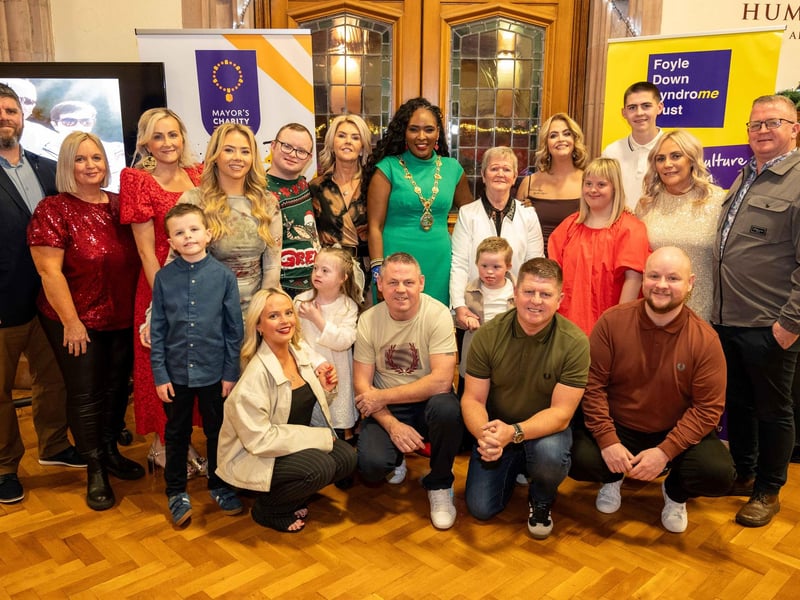 Group gathered with the Mayor to celebrate the life of Paddy Tyre.