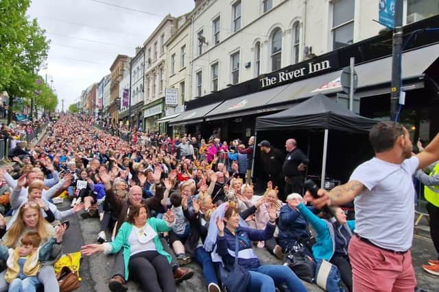 The Mayor's successful Rock The Boat World Record bid.