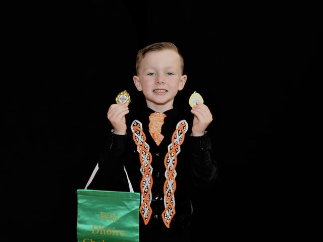 Shea McNicholl achieved second for Premiership Irish Dancing and first for Solo at Feis Dhoire Cholmcille. Photo: George Sweeney