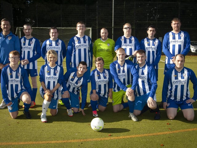 The Harry Gregg’s Foundation Coleraine Strikers who took part in the tournament.