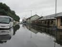 A previous flooding event on the Lecky Road.