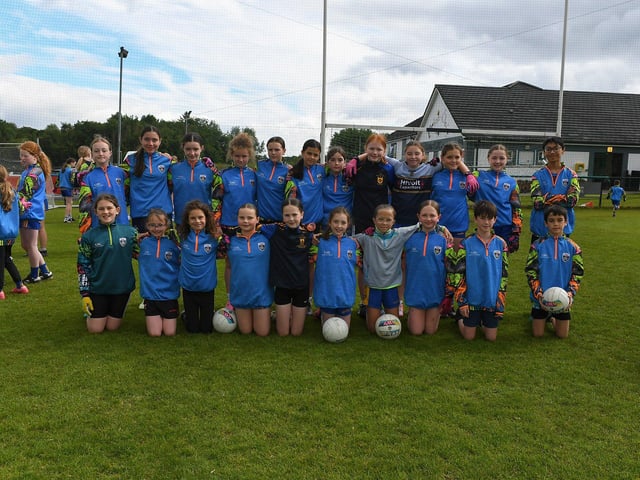 Children pictured at the Steelstown Brian Ogs Cul Camp. Photo: George Sweeney