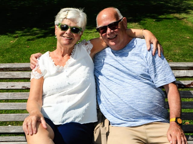Christine and Martin in Brooke Park. (Photo - Tom Heaney, nwpresspics)