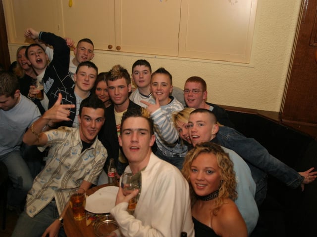 Party celebrations back in 2004: Mark Coyle.