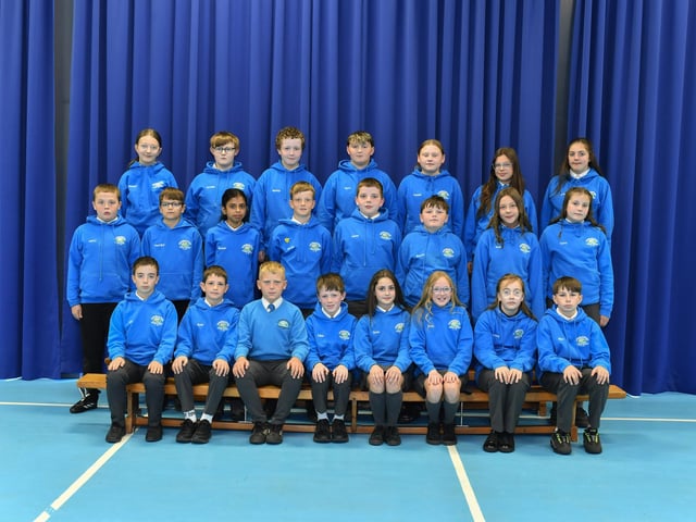 Mrs Folland’s P7 class at Newbuildings Primary School.