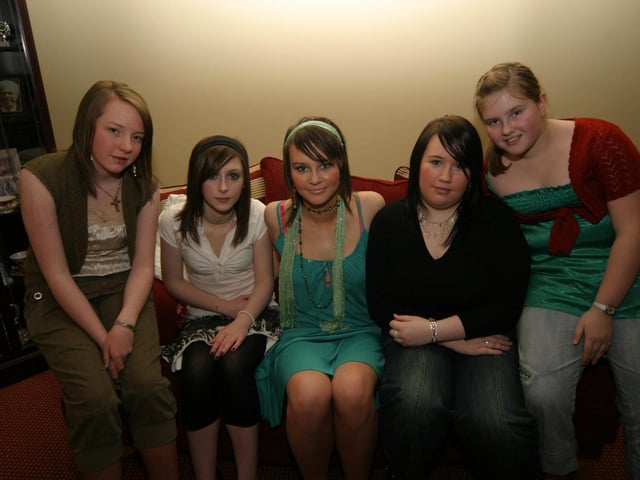 Colette Devine,Maeve McCann, Emma Marie Green,Elaina Doherty, Jenny Smith,0012/JML : Parties across Derry in January 2006.