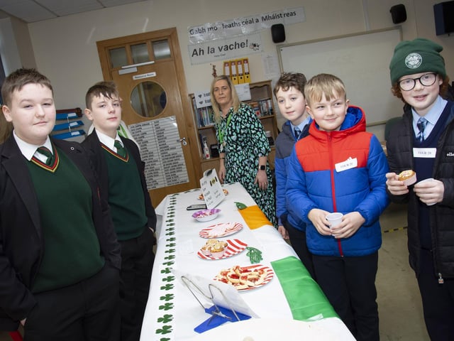 Visiting P7 pupils pictured during St. Joseph’s Boys' School Open Day on Friday last.