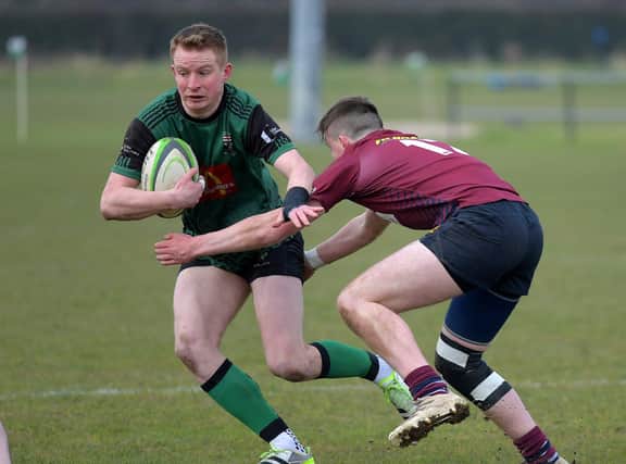 David Lapsley scored an excellent second half try against Ballymoney Photo: George Sweeney