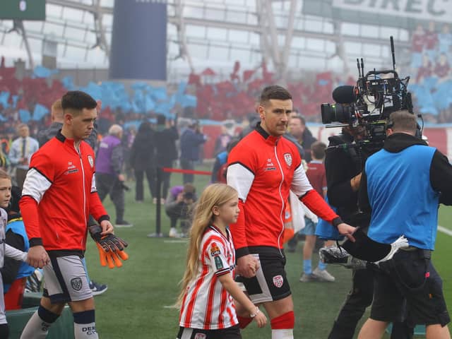 Patrick McEleney leads his hometown club Derry City out for the final time in Sunday's FAI Cup Final against Drogheda.
