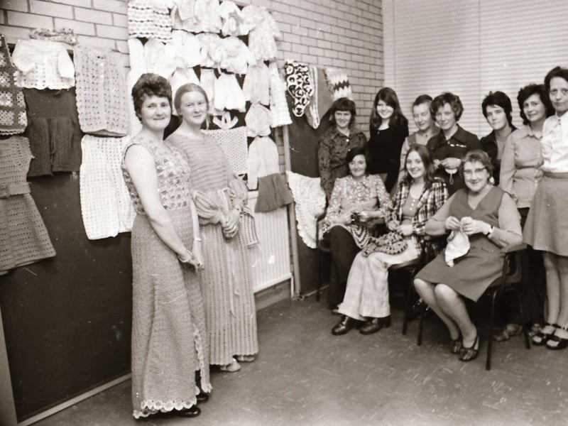 Brooke Park Crochet Club with teacher Margaret Hegarty.
