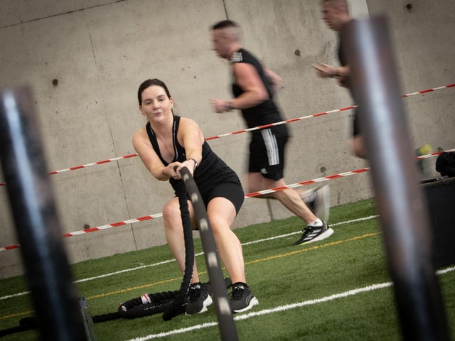 Bronagh McNamee in action during Sunday's Tri-Rox.