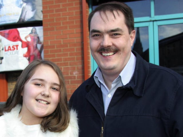 Orla Traynor and her dad Paul on the occasion of her 10th Birthday0014JML : Parties and celebrations March 2006: Orla Trainor.