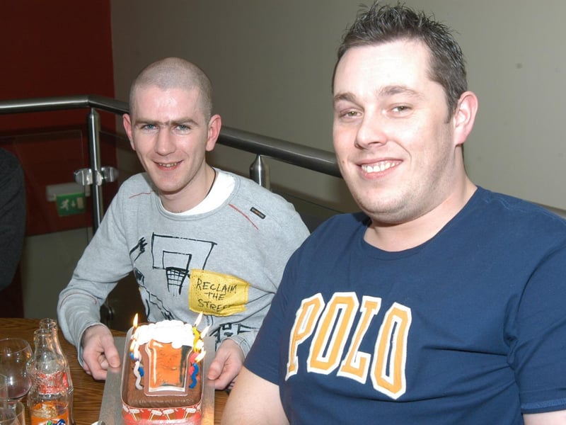 The staff at the Carphone Warehouse, Strand Road, pictured at Marty Hagan’s farewell dinner in Zio.