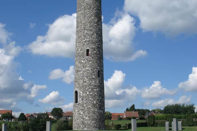 Irish Round Tower in Messines.