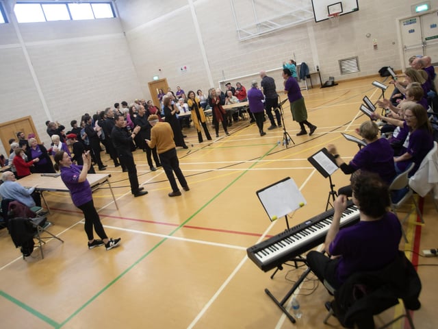 Congratulations all round for the Mellow DEEDS Choirs after their performance in the City of Derry International Choir Festival on Friday morning in Creggan.