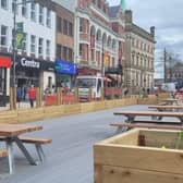 The parklet that was installed at Waterloo Place last year.