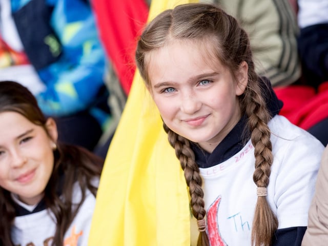 Participants at the Derry Diocese Fan The Flame annual Mass 2025 in Celtic Park.