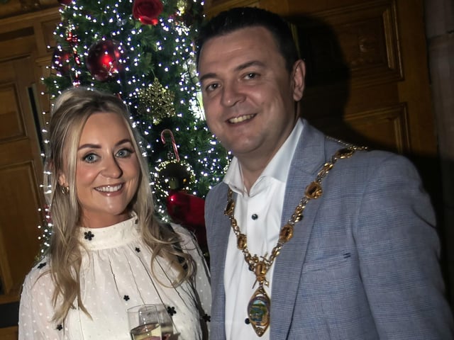 Mayor's Charity Ball.Mayor McHugh pictured with Kathryn McHugh at Friday night's event. : Mayor's Charity Ball.
