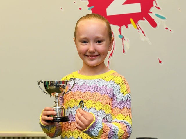 CCE Baile na gCallieach member Sophie Ward achieved first place at the recent Doire Fleadh for traditional singing age under15. Photo: George Sweeney