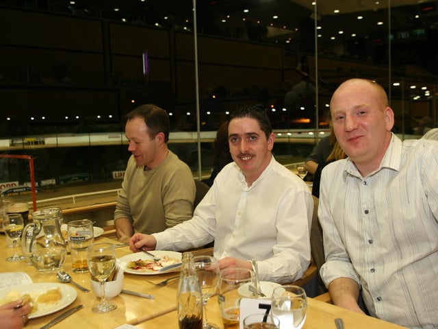 Derry and Donegal people enjoying the Lifford Races in February 2005.
