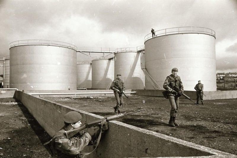 Army take over oil depots and garages.