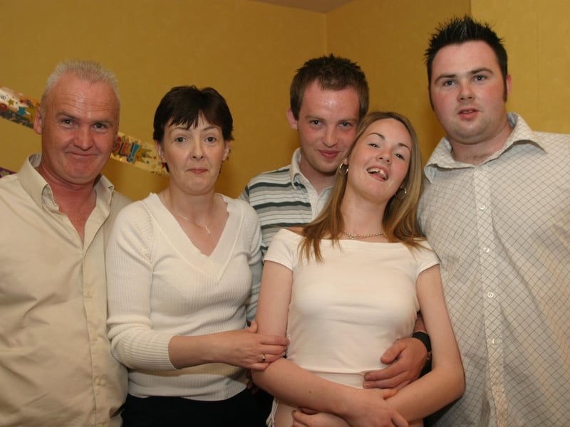 Sean Deery with friends and family.
