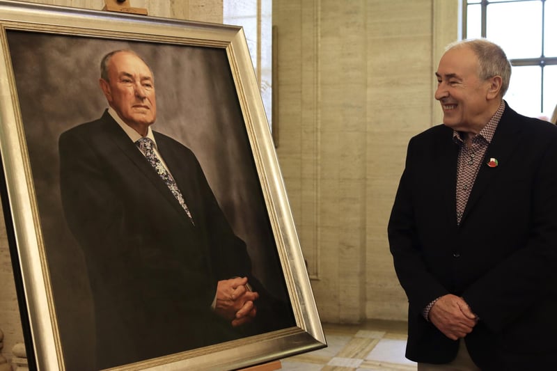 Mitchel McLaughlin has said his family are extremely pleased with a stunning portrait of the former Assembly Speaker painted by Catherine Creaney and unveiled this week at Stormont.