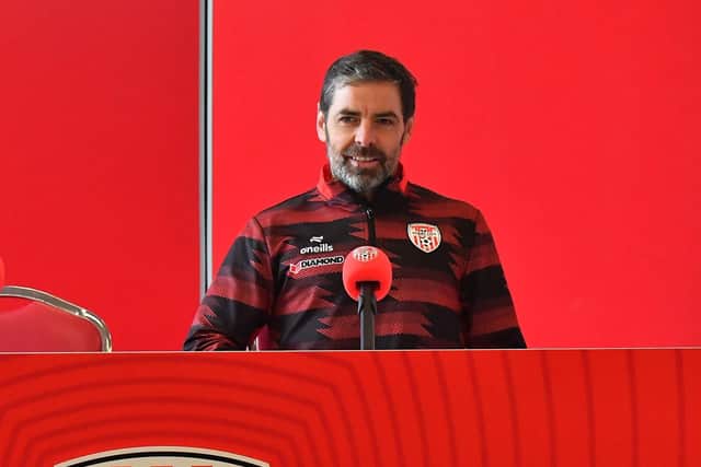 Derry City manager Tiernan Lynch.  Photograph: George Sweeney