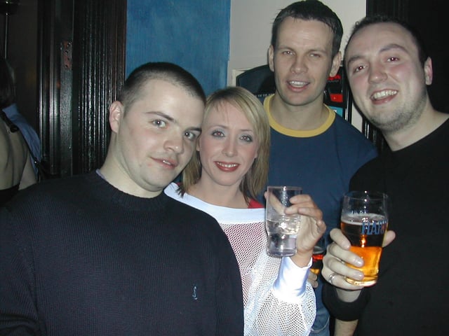 Derry people partying in Da Vinci's in November 2003