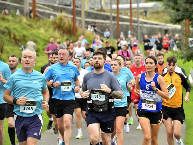 Competitors take part in the 2025 Waterside Half Marathon.  Photo: George Sweeney