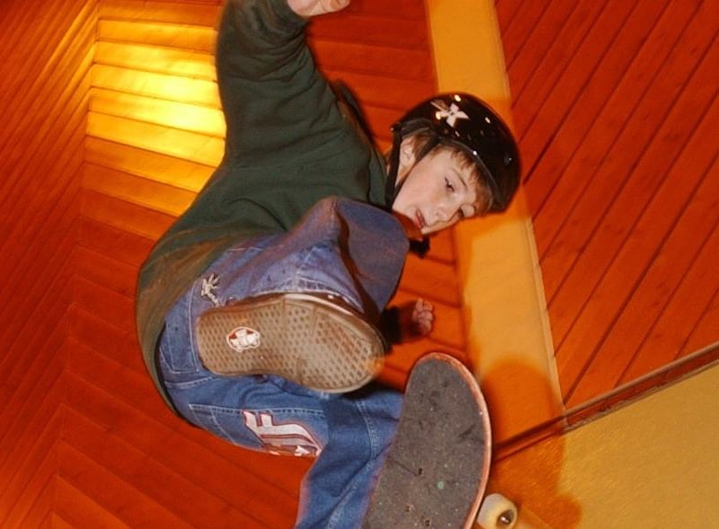 Skateboarders in Derry back in 2004.
