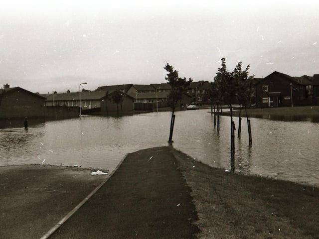 Flooding at Springvale, Coshquin and Ederowen back in 1985.