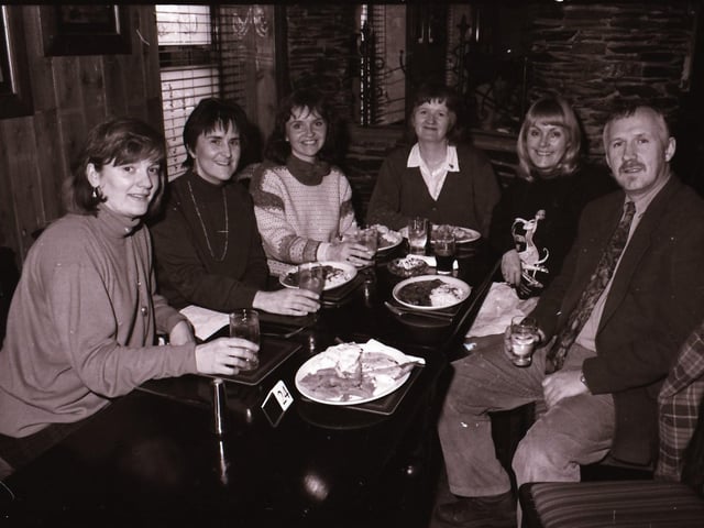 Customers at The Ritz Bar and Duke's Bar back in 1996.