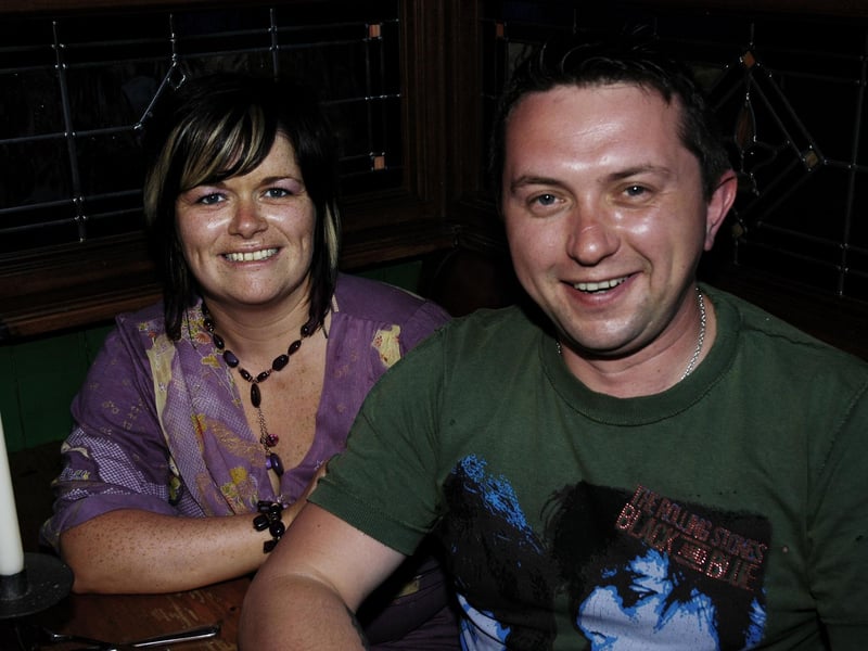 Kevin and wife Wilhelmena pictured celebrating his 30th birthday at Rafters.