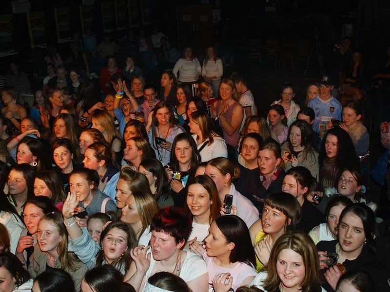 Boyband Wot Nxt performing at the Nerve Centre in Derry in 2004.