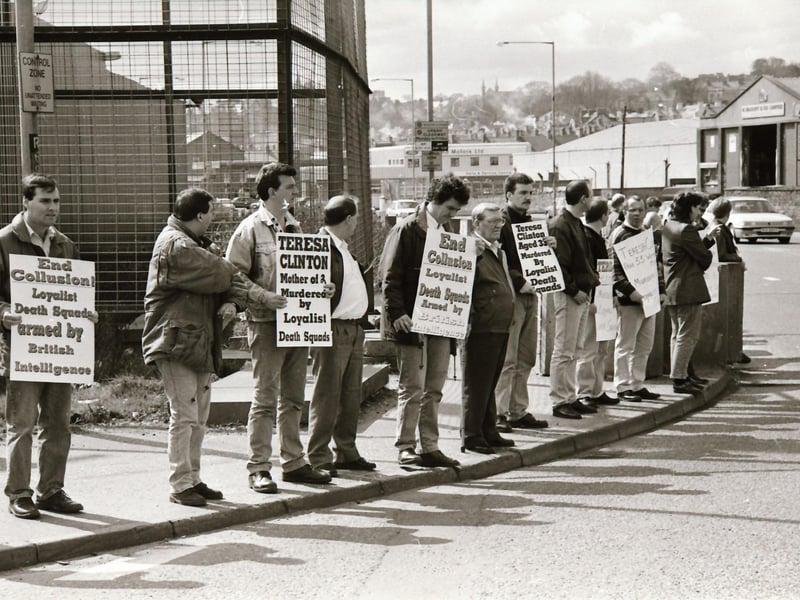 Sinn Féin protest at Fort George