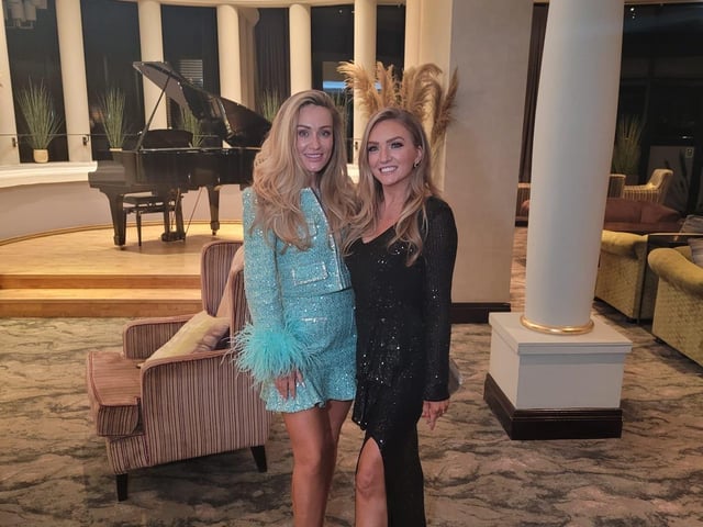 Social media sensation and head judge Maeve Madden with Roisin Rosborough.