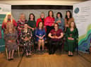 Award winners on the night back, from eleft:  Lena Porter, Geraldine Mullan, Avril McMonagle,  Mary McKinney, Mary M Doherty, Mildred Gill, Eileen Doherty.  Front, from left: Michaela McDaid, Roseena Toner, Liz Le Masurier, Christina Barr and Cathy Kelly