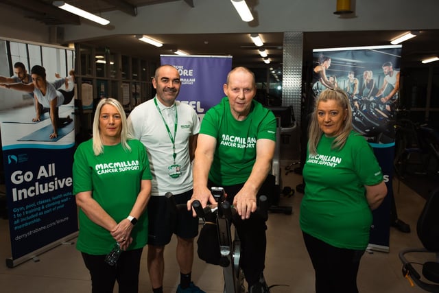 Sisters Michelle McDougall and Siobhan Burns join Sean Hargan, DC&SDC Move More Coordinator, and Norman Todd to raise awareness for cancer survivors who participate in the program.