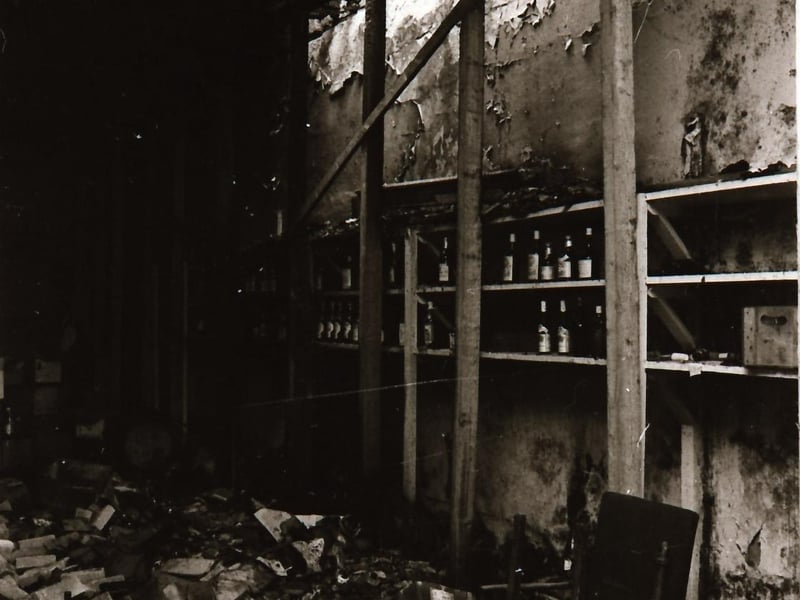 Bomb blast at O'Kane's on Foyle Street.