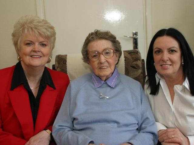 Party celebrations back in 2004: Patricia Gillen.