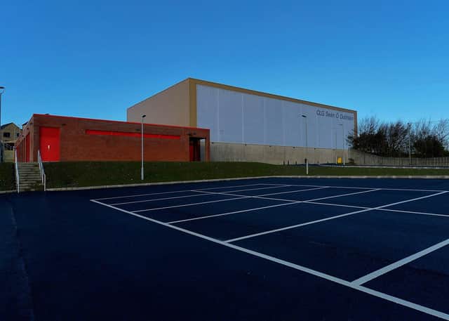 An exterior view of Sean Dolans GAC’s new clubhouse and the state-of-the-art indoor arena.  Photo: George Sweeney. DER2305GS – 87