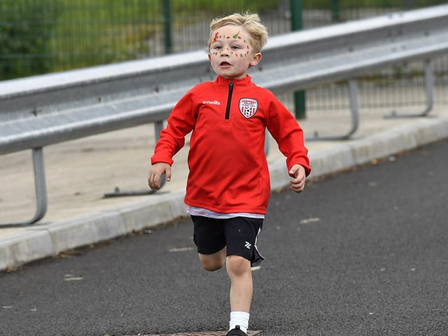 Children’s ‘Colour Dash’ at Na Piarsaigh prior to the club’s Dermot McCrossan Canter the Corrody 5km event, held on Sunday evening last. Photo: George Sweeney