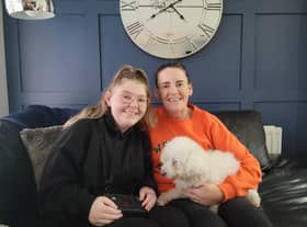 Aoife Boyle with her mum Tanya.