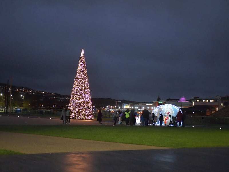 Christmas lights in Derry. Photo:George Sweeney