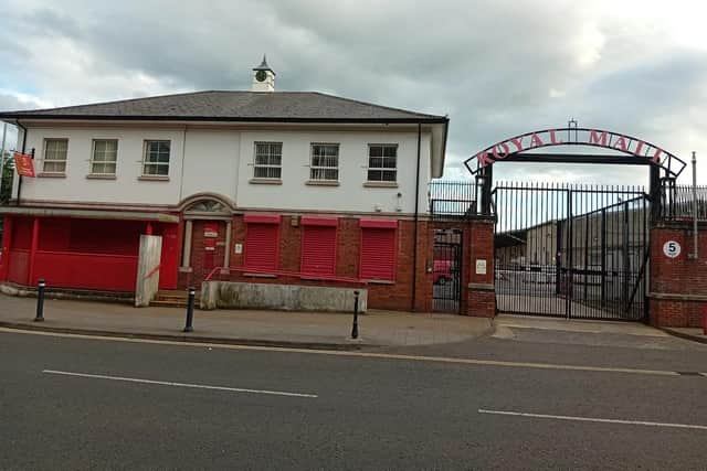 The Royal Mail sorting office in Derry.