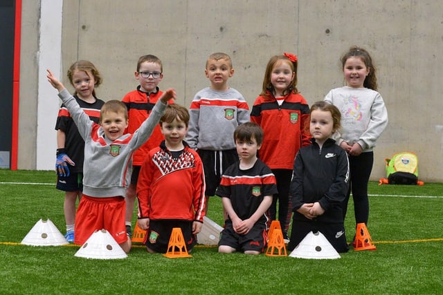 Children pictured in Sean Dolans GAC’s new state-of-the-art indoor arena.  Photo: George Sweeney. DER2305GS – 101