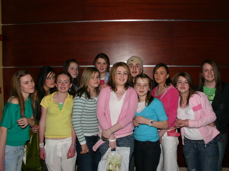 Caoimhe McBrearty centre with her friends at the Multiplex Party 4866dd : Parties and celebrations in April 2005.