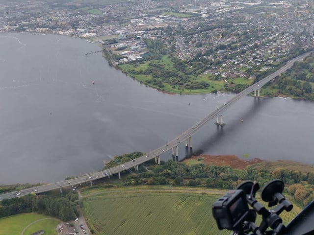 View of the Foyle Bridge, Derry.