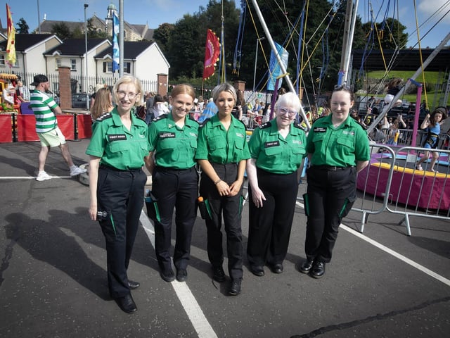 Some of the St. John. Ambulance staff on duty during Friday's event. (Photos: Jim McCafferty Photography) : .